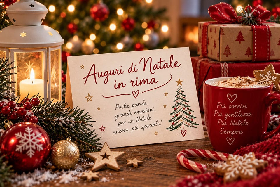 Auguri di Natale in rima: frasi originali e divertenti