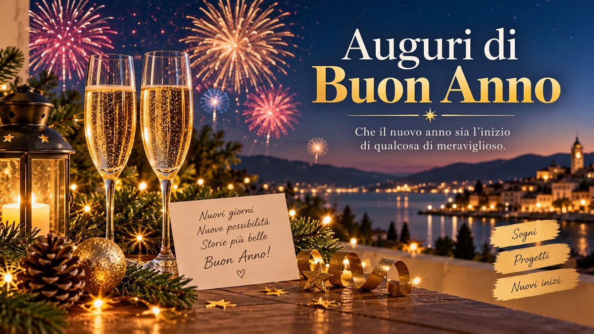 Auguri di Buon Anno: frasi belle per iniziare il nuovo anno