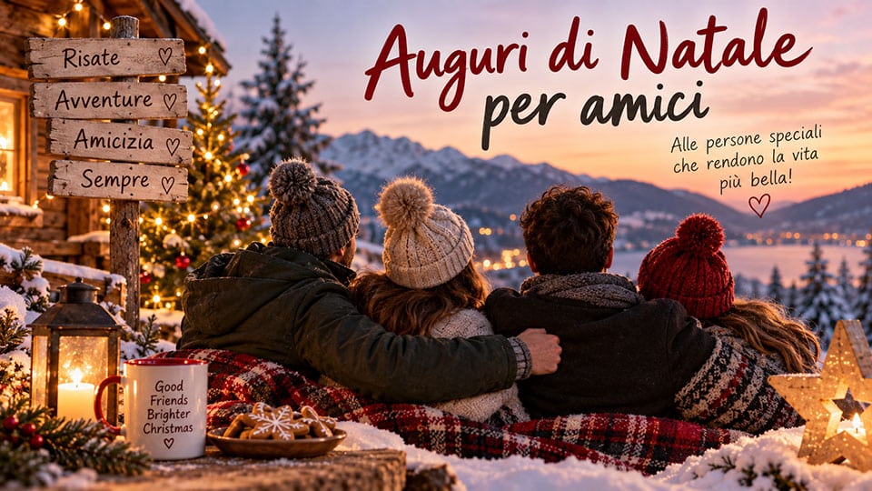 Auguri di Natale per amici: frasi per persone speciali