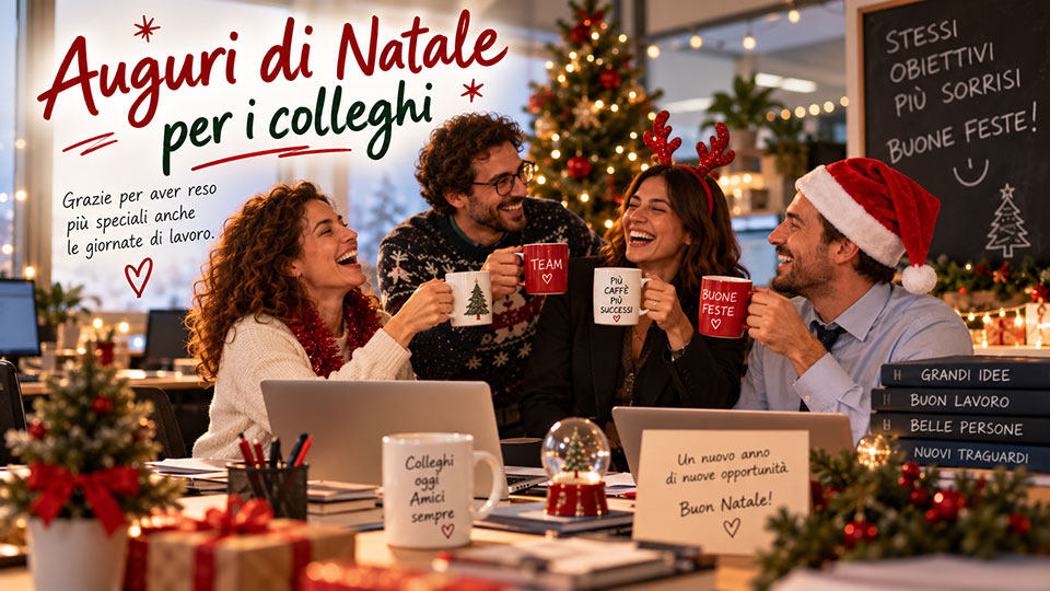 Auguri di Natale per colleghi: frasi belle, simpatiche e professionali