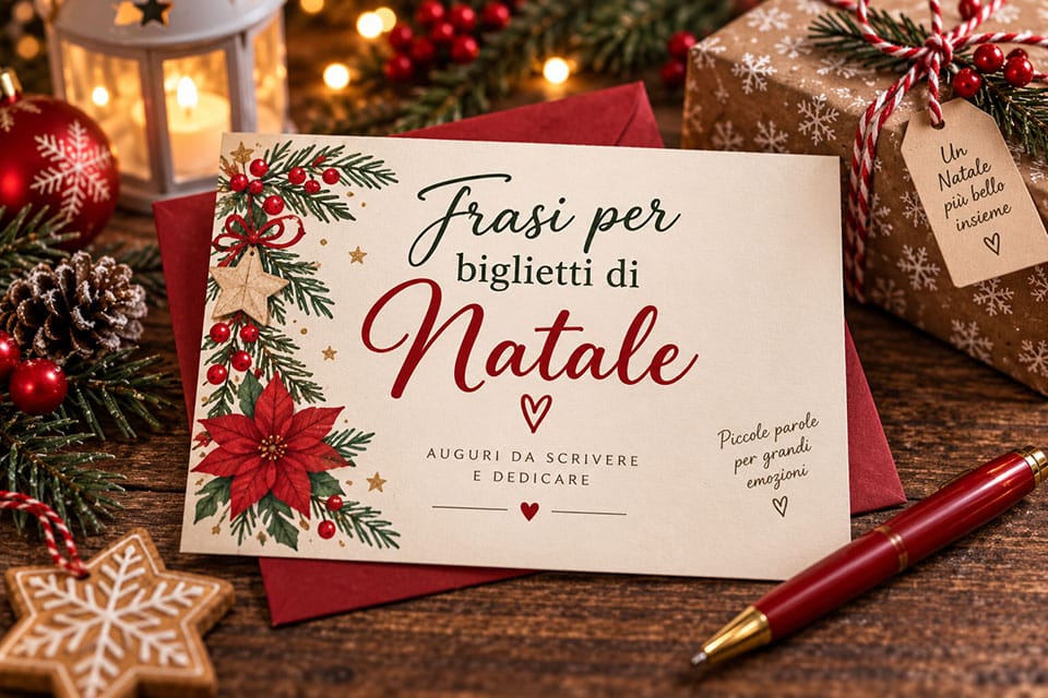 Frasi per biglietti di Natale: auguri da scrivere e dedicare